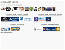 Tablet Screenshot of escuelasmx.com